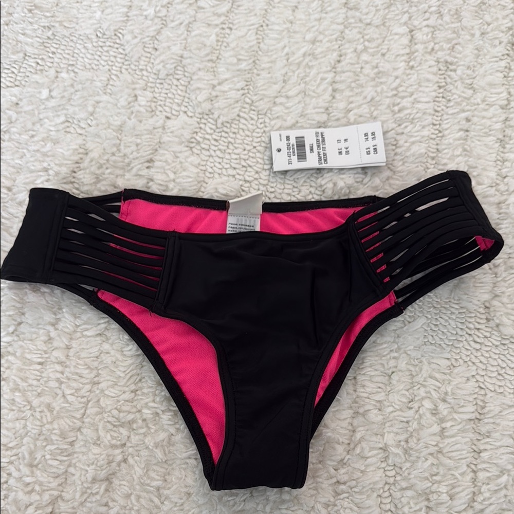 Black and Pink Bikini Bottom